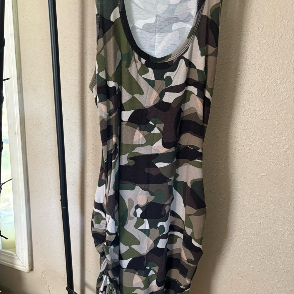 VENUS Gray Camouflage Dress
